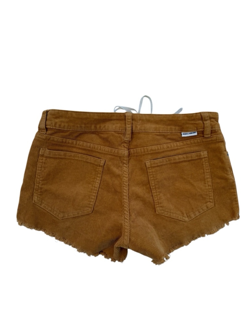 Billabong Women's Corduroy Lace-Up Shorts in mustard - Picture 2 of 3